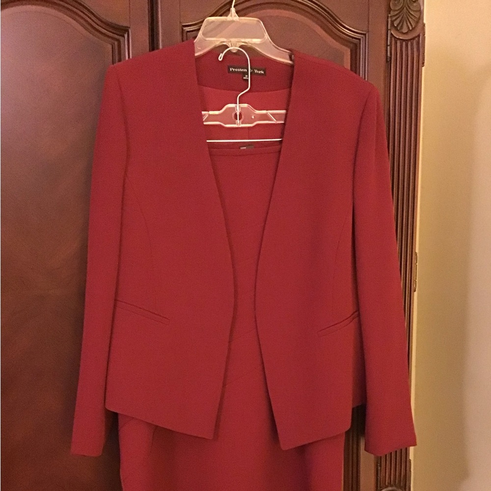 Burgundy 2-piece Preston and York Suit
